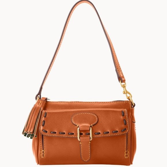 Dooney & Bourke Florentine Pocket Wristlet Clutch, NEW, color: natural